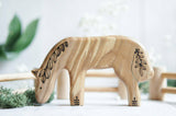 Wooden Horse, Papa, a natural wood animal toy by Tiny Fox Hole, cut and finished by hand from solid wood · view 1