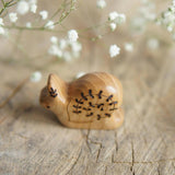 Wooden Snail, Large, a natural wood animal toy by Tiny Fox Hole (view 2) · view 2