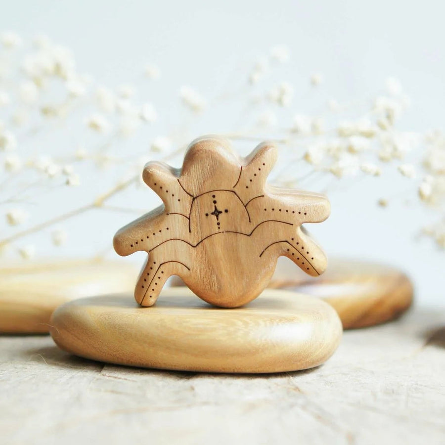 Wooden Spider, a natural wood animal toy by Tiny Fox Hole (view 2)