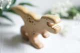 Wooden T-Rex, Papa, a natural wood animal toy by Tiny Fox Hole (view 3) · view 3