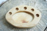 Wooden Treasure Tray, a natural wood loose parts tray by Tiny Fox Hole, cut and finished by hand from solid wood · view 1