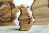 Wooden Bear Family Announcement Puzzle (Mom, Dad, and Two Little Ones), a wooden new-baby keepsake by Tiny Fox Hole (view 3) · view 3