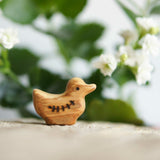 Wooden Duckling, a natural wood animal toy by Tiny Fox Hole, cut and finished by hand from solid wood · view 1