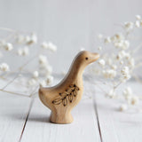 Wooden Gosling, a natural wood animal toy by Tiny Fox Hole (view 2) · view 2