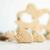 Wooden Tree Puzzle with Hedgehog, a natural wood puzzle by Tiny Fox Hole (view 2) · view 2