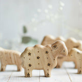 Wooden Sheep, a natural wood animal toy by Tiny Fox Hole, cut and finished by hand from solid wood · view 1