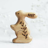 Wooden Bunny, No. 7, a natural wood animal toy by Tiny Fox Hole (view 2) · view 2