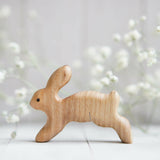Wooden Bunny, No. 4, a natural wood animal toy by Tiny Fox Hole (view 3) · view 3