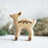 Wooden Fawn, a natural wood animal toy by Tiny Fox Hole (view 3) · view 3