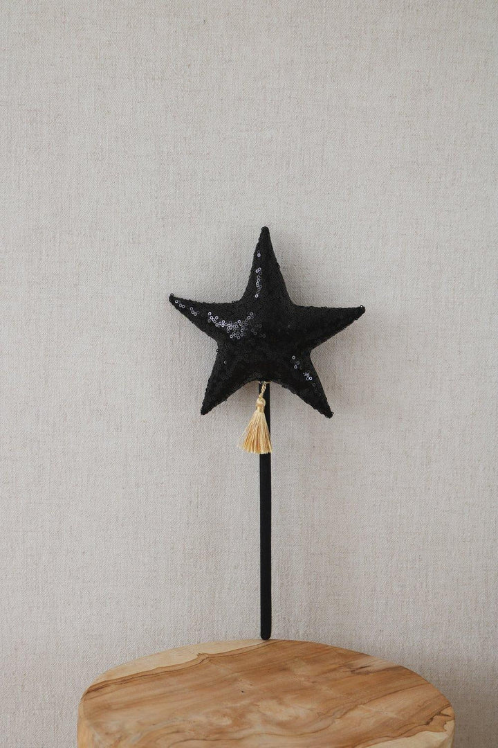 “Black Sequins” Magic Wand