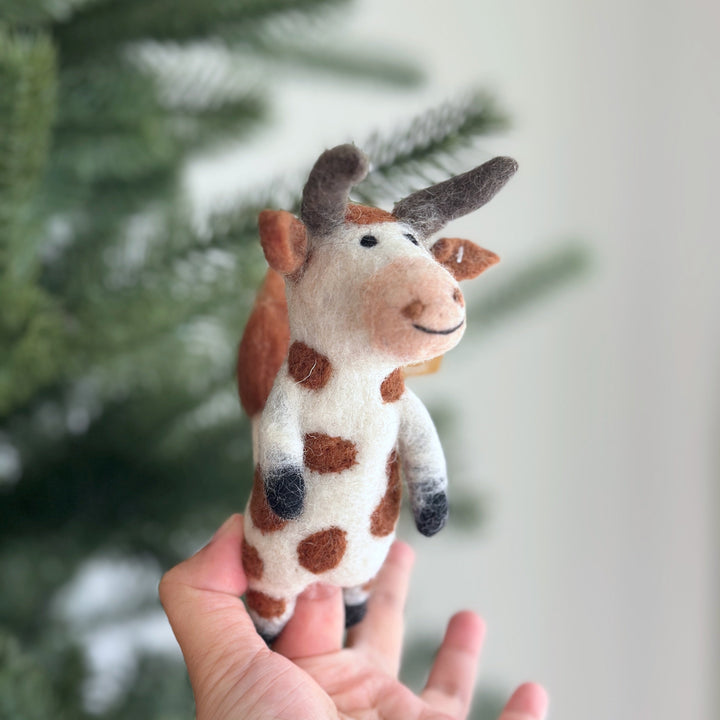 Brown Cow Finger Puppet