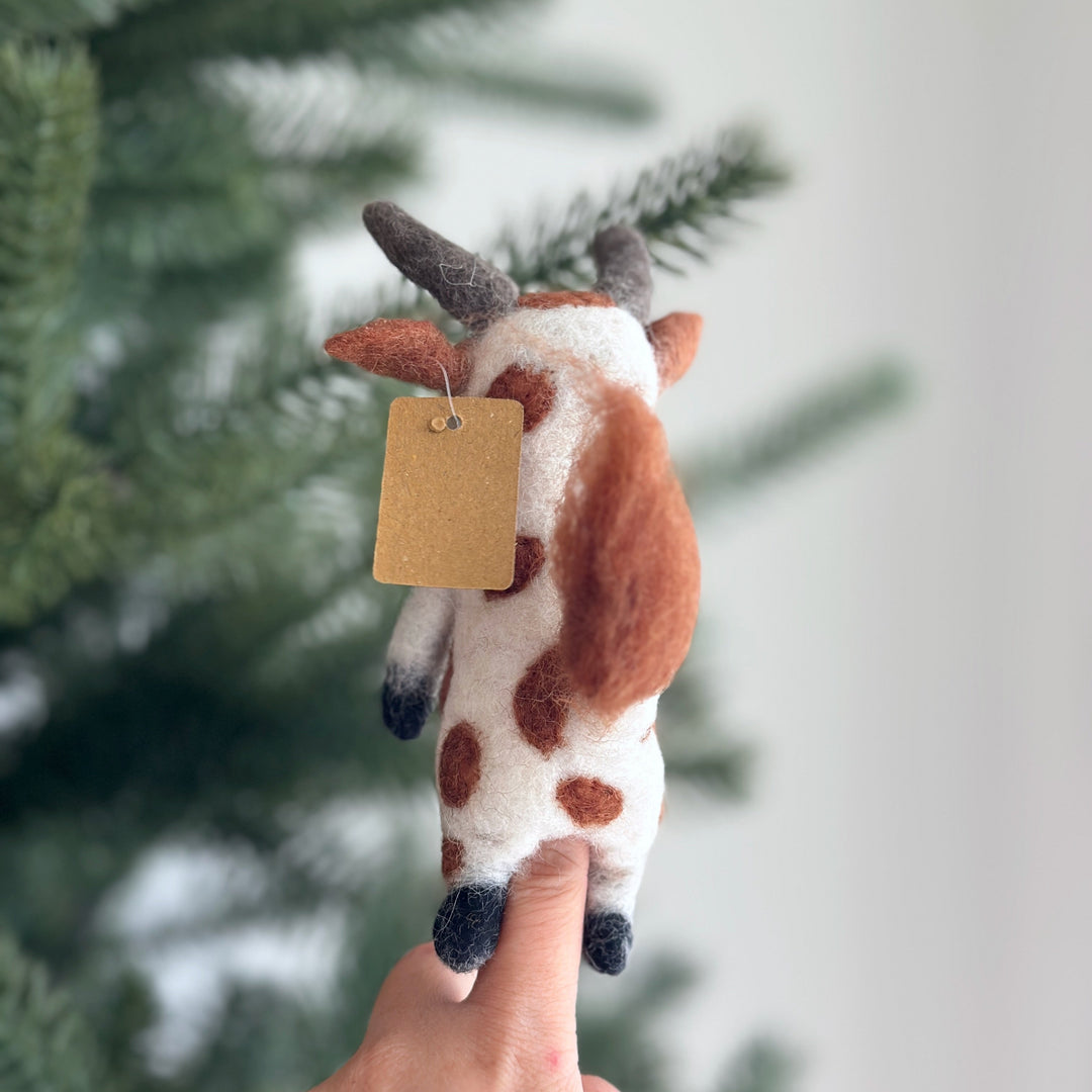 Brown Cow Finger Puppet