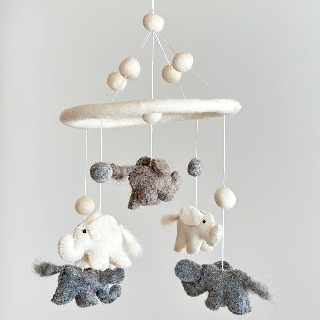 Felt Baby Mobile - Mini Elephant