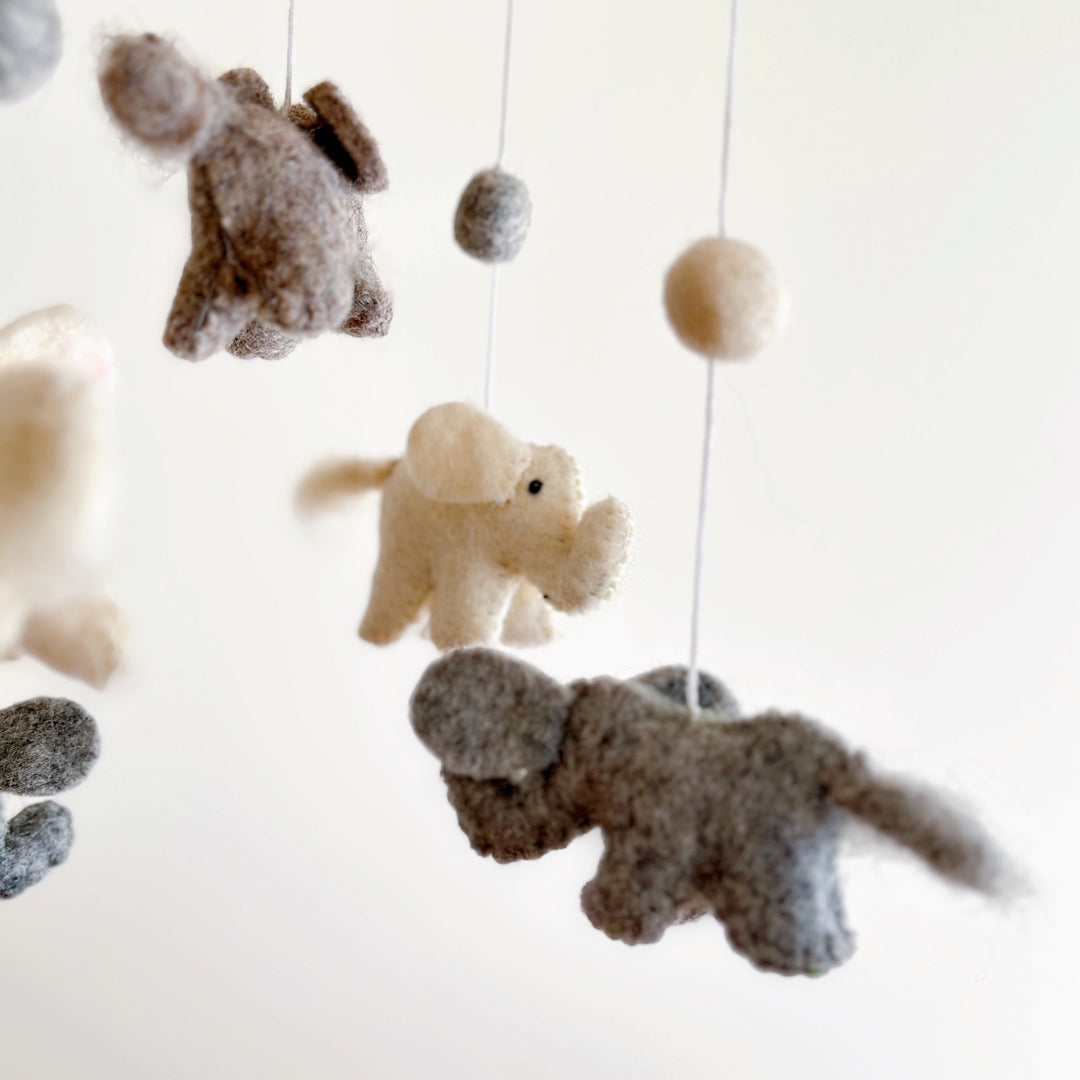 Felt Baby Mobile - Mini Elephant