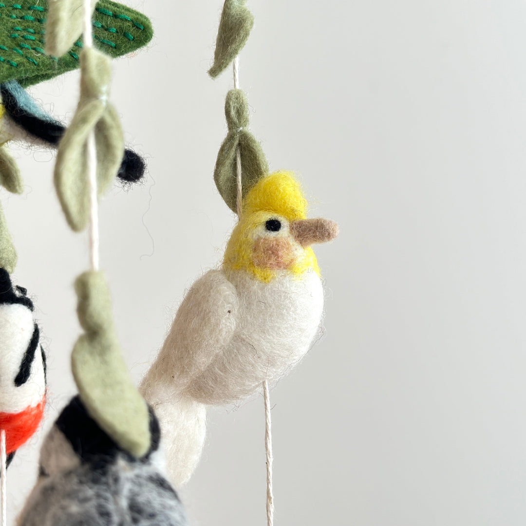Felt Bird Baby Mobile - Wings of America
