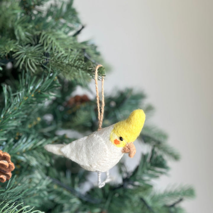 Felt Bird Ornaments Set of 6 - A set