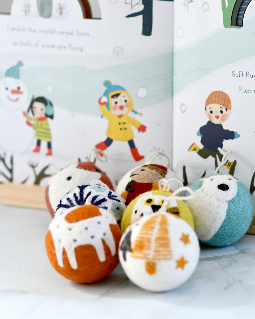 Felt Bauble Christmas Ornament, Polar Bear