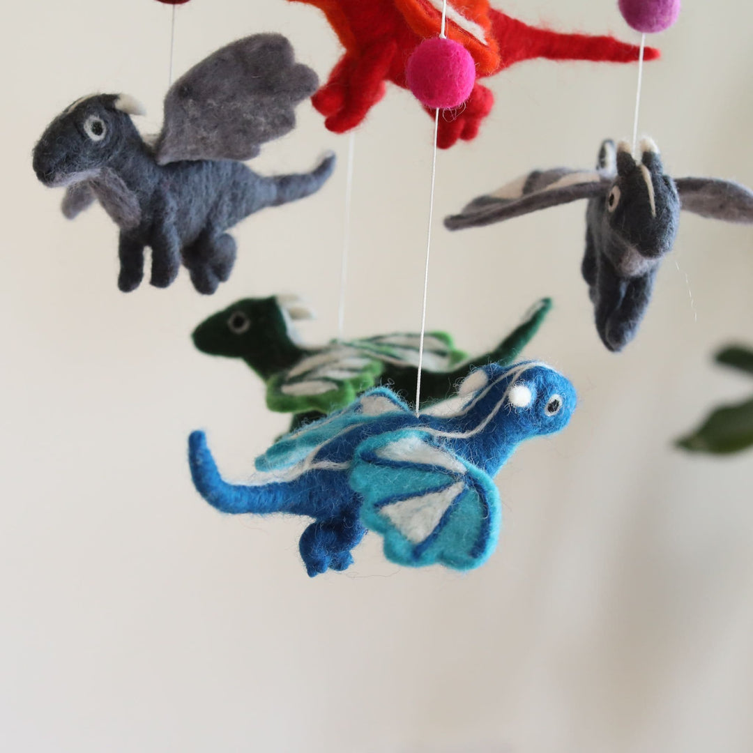 Felt Dragon Baby Mobile