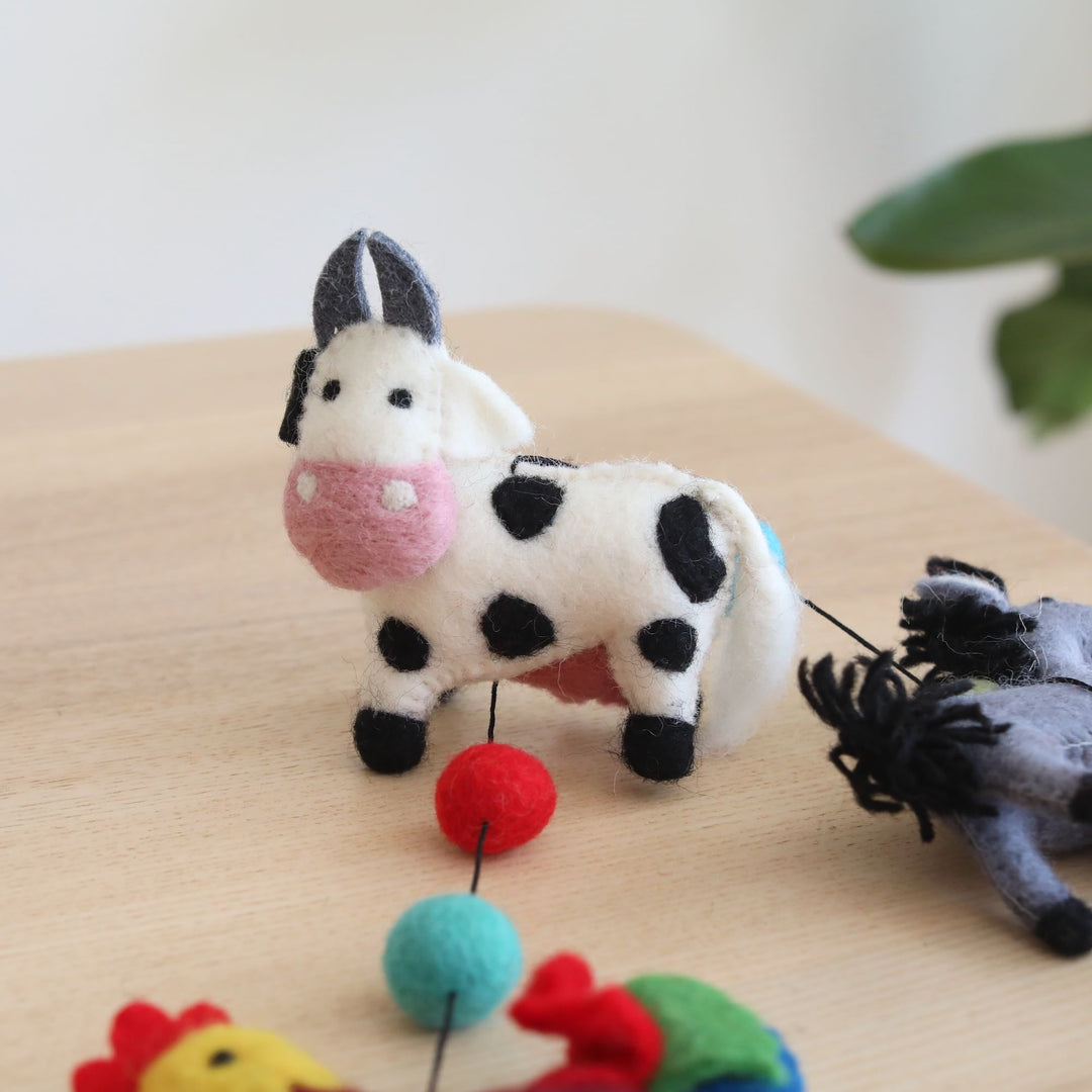 Felt Farm Animal Garland