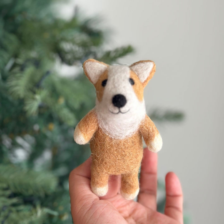 Felt Finger Puppet: Corgi