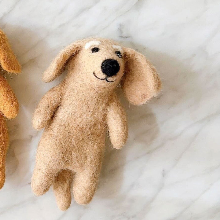 Felt Finger Puppet: Dachshund Dog