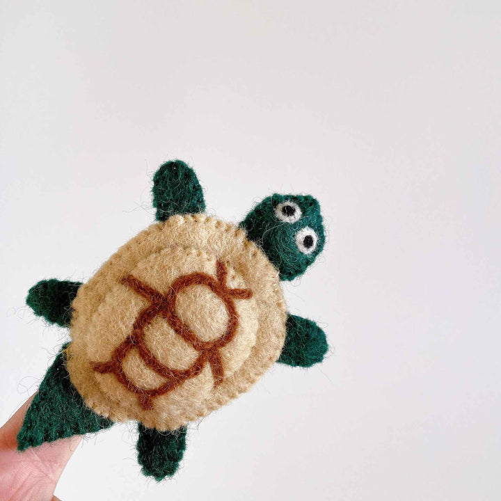 Turtle Finger Puppet