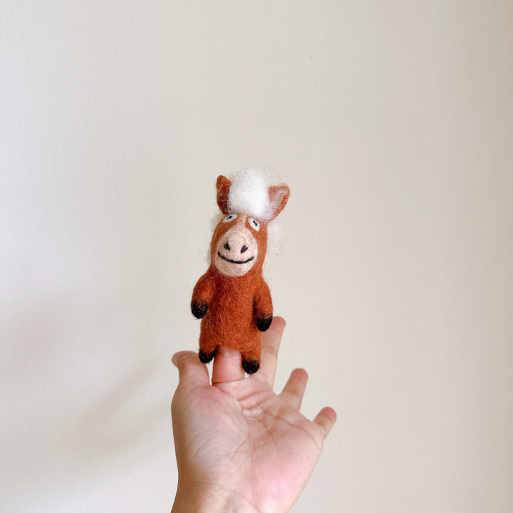 Felt Finger Puppets Set of 5 - Farm Animals