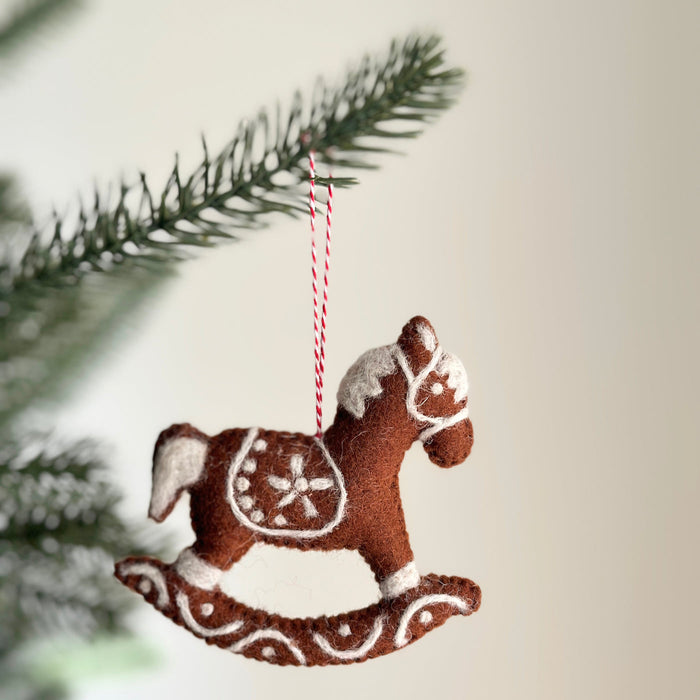 Felt Gingerbread Collection - Rocking Horse