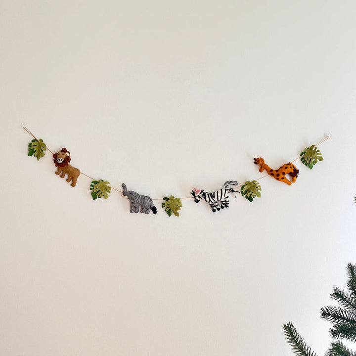 Felt Jungle Animal Garland