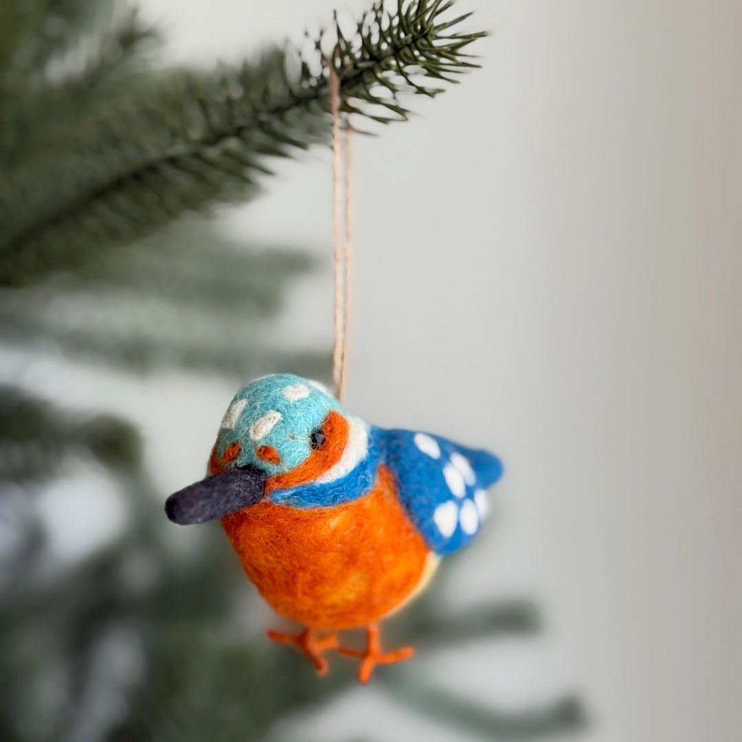 Felt Kingfisher Ornament