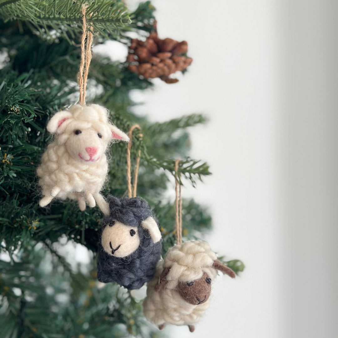 Felt Mini Sheep Ornament