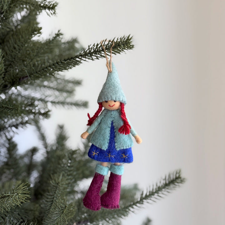 Felt Nordic Girl Ornament