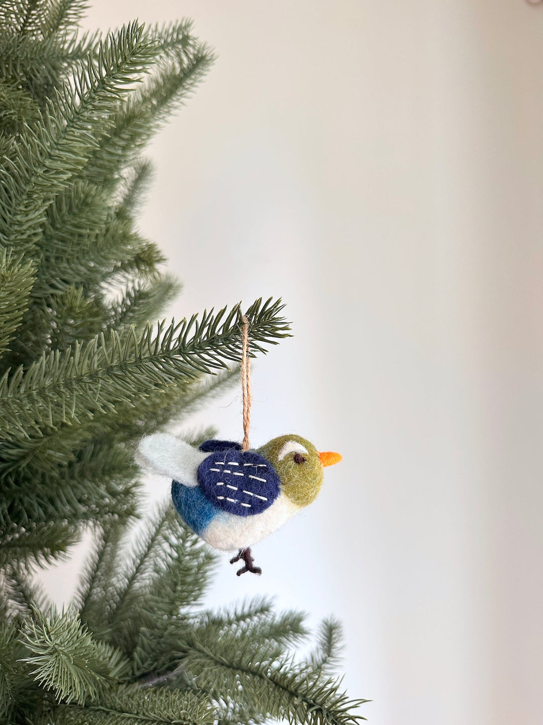 Felt Ornament - Blue Bird