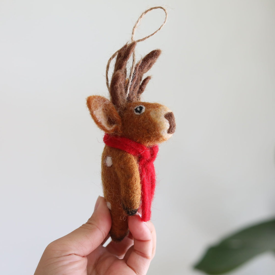 Felt Ornament - Cute Christmas Reindeer