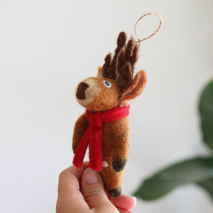 Felt Ornament - Cute Christmas Reindeer