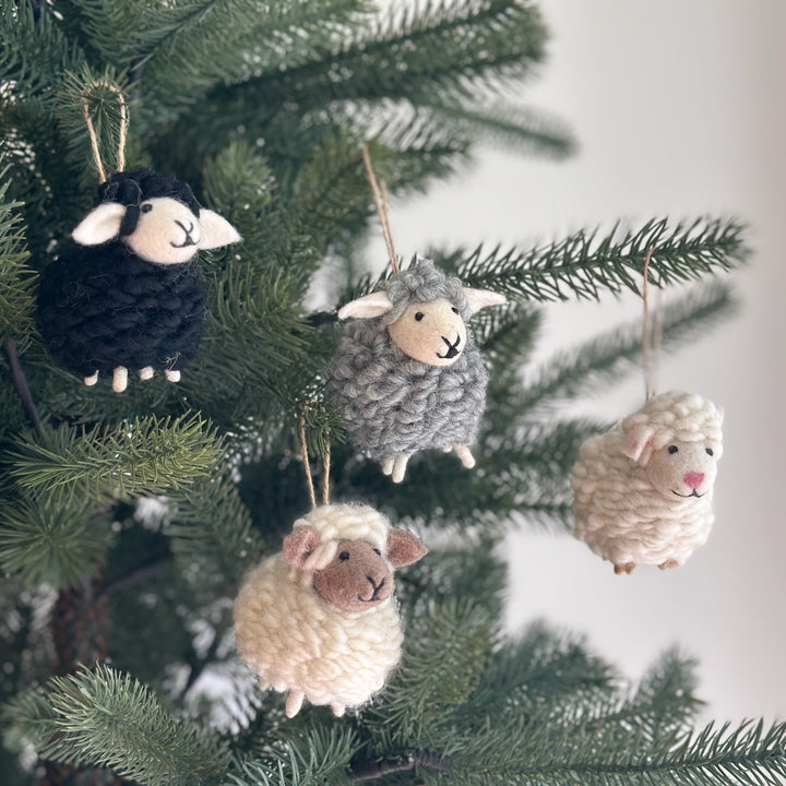Felt Ornament - Fluffy Sheep