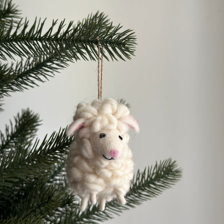 Felt Ornament - Fluffy Sheep