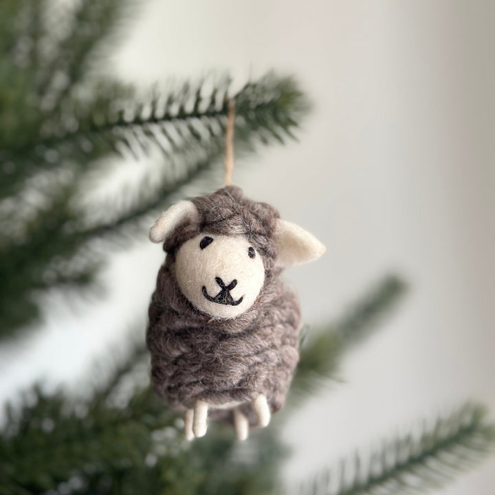Felt Ornament - Fluffy Sheep