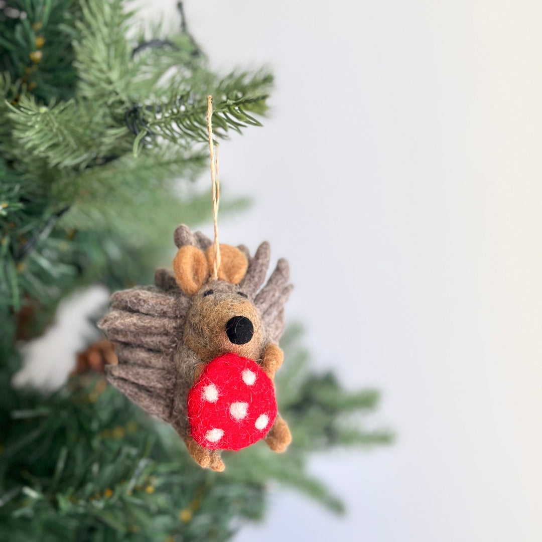 Felt Ornament - Hedgehog
