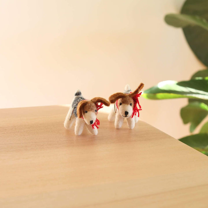 Felt Ornament - Jack Russell Dog