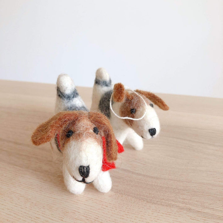 Felt Ornament - Jack Russell Dog