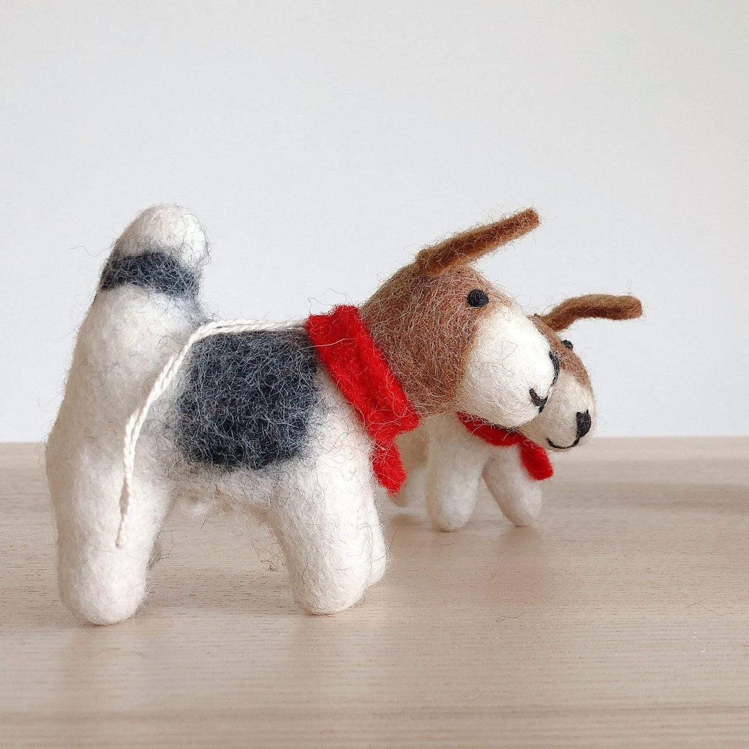 Felt Ornament - Jack Russell Dog