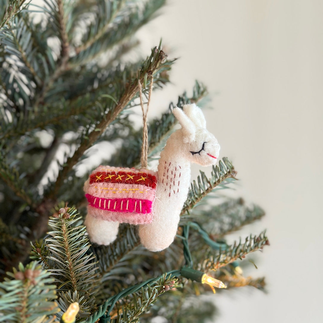 Felt Ornament - Llama