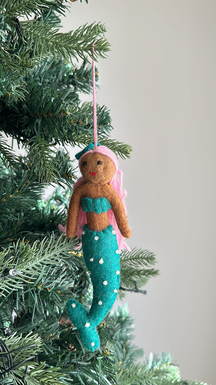 Felt Ornament - Pride Mermaid