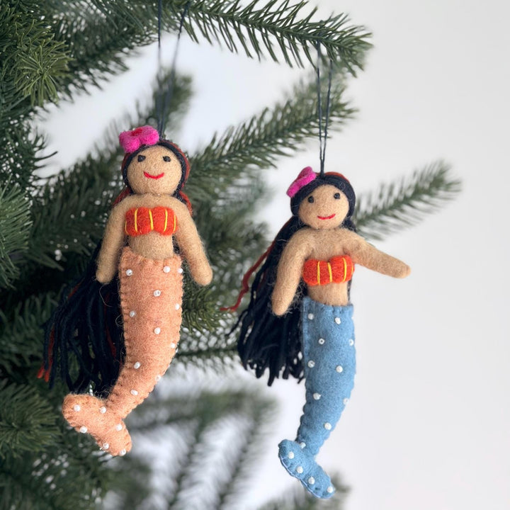 Felt Ornament - Silk Sea Mermaid