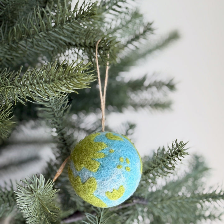 Felt Planet Ornament - For Earth Day!