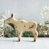 Wooden Moose, Mama, a natural wood animal toy by Tiny Fox Hole (view 2) · view 2
