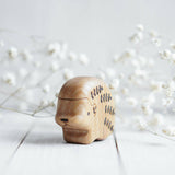 Wooden Hedgehog, Child, a natural wood animal toy by Tiny Fox Hole (view 3) · view 3