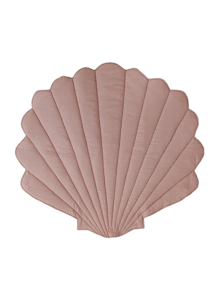 “Powder Frills” Teepee Tent with Frills and "Powder Pink" Shell Mat Set