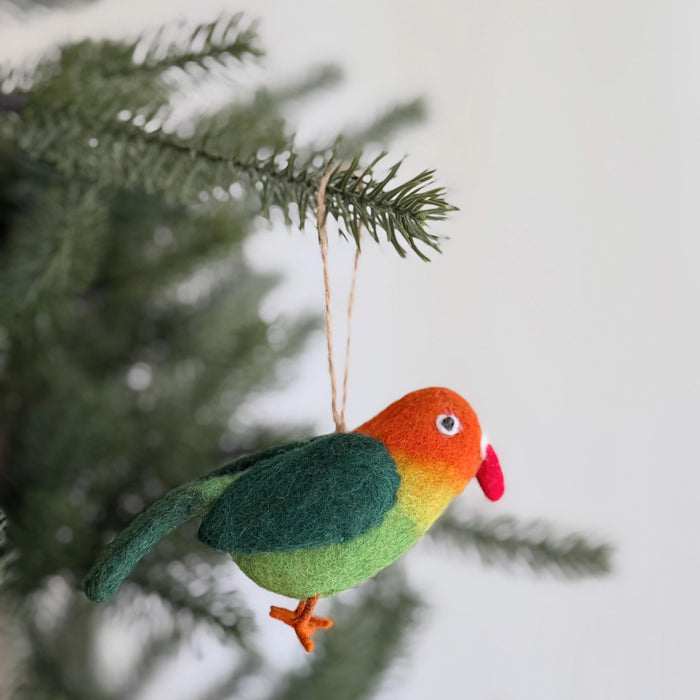 Parrot Felt Ornament